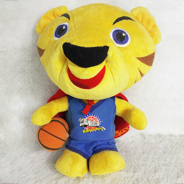 毛绒玩具工厂定制新款创意吉祥物公仔-卡通篮球老虎